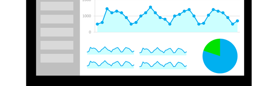 graph stats on a computer monitor
